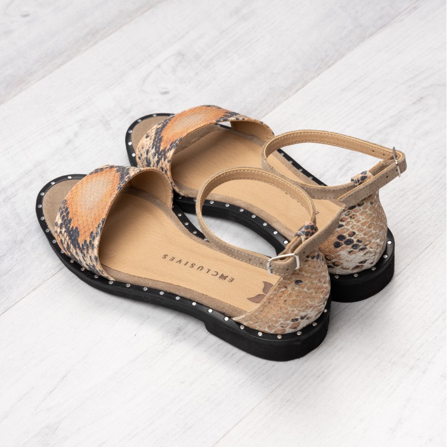.Sandale - Friday - Snake Orange